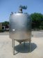 1,100 GALLON STAINLESS JACKETED VERTICAL MIX TANK, CONE BOTTOM