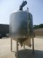 1,100 GALLON STAINLESS JACKETED VERTICAL MIX TANK, CONE BOTTOM