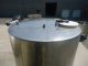 2,000 Gallon stainless steel vertical tank, dished bottom