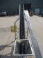 6 inch x 84 inch stainless steel inclined screw conveyor/feeder, sanitary motor, portable