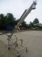 6 inch x 128 inch stainless steel inclined screw conveyor/feeder, portable