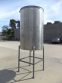 500 Gallon Stainless Steel Vertical Tank, Cone Bottom