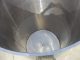 500 Gallon Stainless Steel Vertical Tank, Cone Bottom