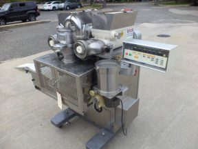 Rheon KN400 Cornucopia encrusting machine, 60 pieces per minute