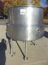 350 Gallon Stainless Steel Jacketed Kettle, Dished  Bottom