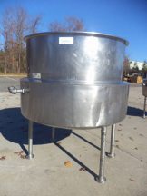 350 Gallon BH Hubbert & Son Stainless  Steel Kettle, 42 PSI Jacket