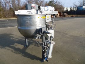 100 Gallon Lee Type 316 Stainless Steel Jacketed Double Motion Tilt Kettle, Explosion Proof –