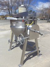 100 Gallon Hamilton/Trinity Industries Stainless Steel Jacketed Double Motion Kettle, Tilt Discharge