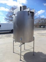 470 Gallon Willflow Stainless Steel Double Motion, Scraper Agitated Kettle/Tank, 125 PSI Jacket