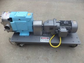 Waukesha Size 130 Stainless Steel Positive Displacement Pump, 5  HP