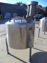 125 Gallon Permasan Stainless Jacketed Mix Tank,   XP Agitator