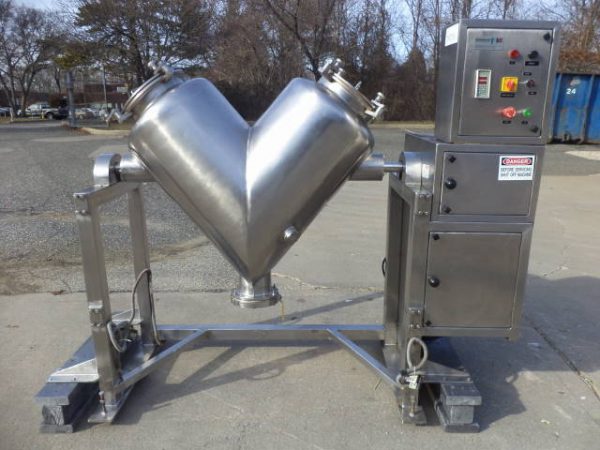 3 Cu.Ft. PAM Stainless Steel Twin Shell "V" Blender, All Stainless Steel
