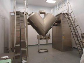60 Cu.Ft. Gemco Stainless Twin Shell "V"" Blender, With Bar, Pharmaceutical