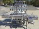 Packaging Dynamics Eight Spout Stainless Steel Portable Straight Line Liquid Filler, Explosion Proof