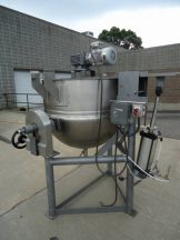 150 Gallon Lee Stainless Steel Scraped Surface Tilt Kettle, with tilt out agitation