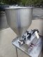 REB Air Operated Tabletop Single Piston Filler, with Hopper