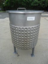 100 Gallon Willflow Stainless Steel Dimple Jacketed Tank, 85 PSI