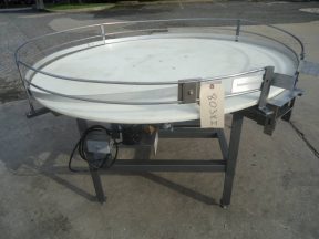 60 Inch Diameter Rotary Unscrambling/Accumulating Table, 115 Volt