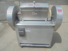 Lombi 50 Lb. Double Arm Pasta Dough Mixer, Tilt Discharge on Casters