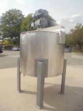 500 Gallon Will-Flow 316SS Dual Action Scraper Kettle, 55 PSI Jacket