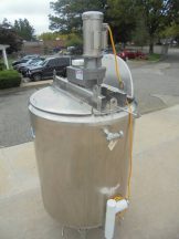 600 Gallon A & B Process Systems Scraper Agitated Jacketed Tank, 316L Stainless, Sanitary