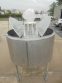 600 Gallon Mueller Scrape Surface Cone Bottom Mix Kettle, 90PSI Jacket