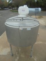 600 Gallon Mueller Scrape Surface Cone Bottom Mix Kettle, 90PSI Jacket