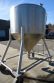 600 Gallon Hicks Equipment Portable Cone Bottom Tank, 316L Stainless