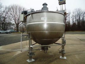 250 Gallon Tri-Canada 316 Stainless Steel Dual Action Scraper Kettle, 125 PSI Jacket