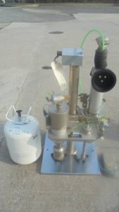 Pamasol Aerosol Combination Gasser & Crimper, Foot Pedal Operation