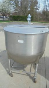 500 Gallon Lee Hemispherical Portable Kettle, 316 Stainless