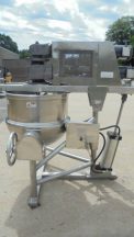 60 Gallon Befco Stainless Steel Jacketed Double Motion Kettle, Tilt Out Agitation
