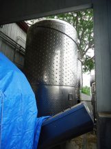 2,700 Gallon Stainless Steel Dimpled Jacketed Closed Vertical Tank