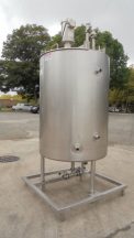 233 Gallon Viatec Jacketed Mix Tank, Admix Propeller, 180 psi jacket