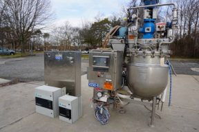 60 Gallon Greerco/Gifford Wood 316SS "Agi-Mixer" Triple Motion Full Vacuum Kettle, 100 PSI Jacket