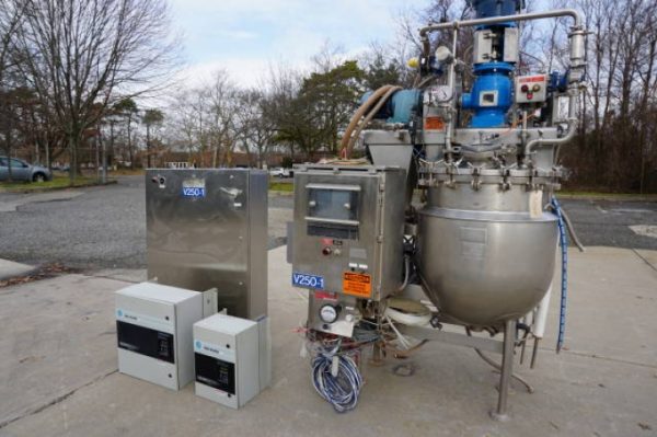 60 Gallon Greerco/Gifford Wood 316SS "Agi-Mixer" Triple Motion Full Vacuum Kettle, 100 PSI Jacket