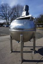 300 Gallon Groen INA Inclined Agitated Kettle, 100 PSI