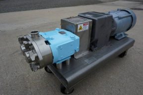 Waukesha 030 Stainless Positive Displacement Pump, 7-1/2 HP Motor