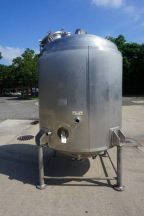 900 Gallon APV Crepaco Stainless Jacketed Pressure Tank, Cone Bottom
