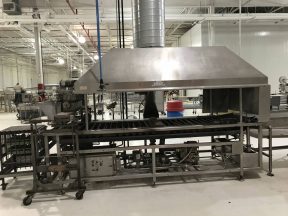 Donut Line with Depositor, Belshaw fryer, Moline fryer and Conveyors