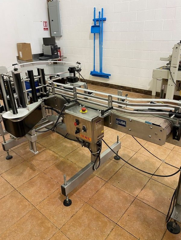 Quadrel "Moduline" Automatic Pressure Sensitive Wraparound Labeler