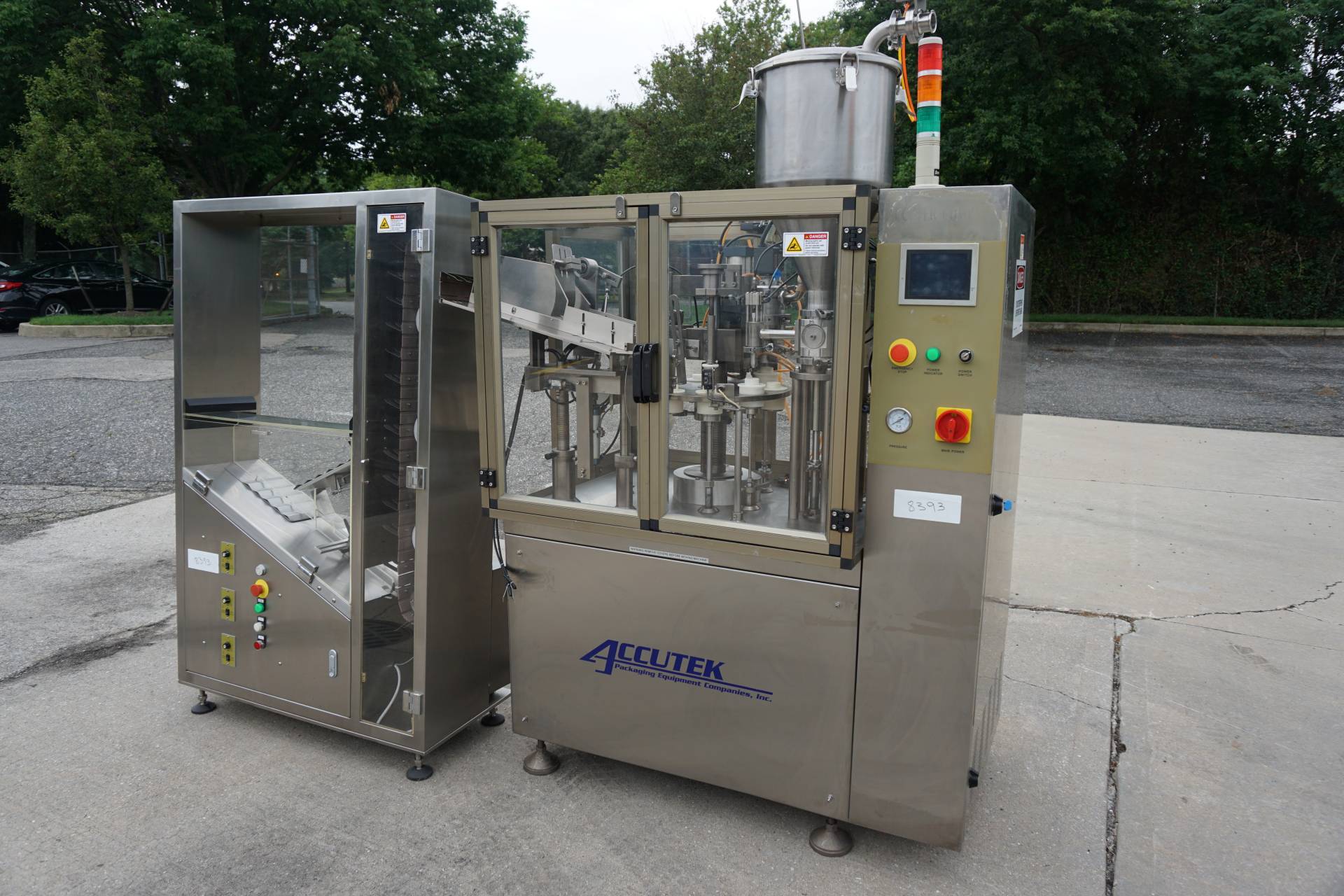 Accutek Hot Air Tube Filling Machine with Tube Loader