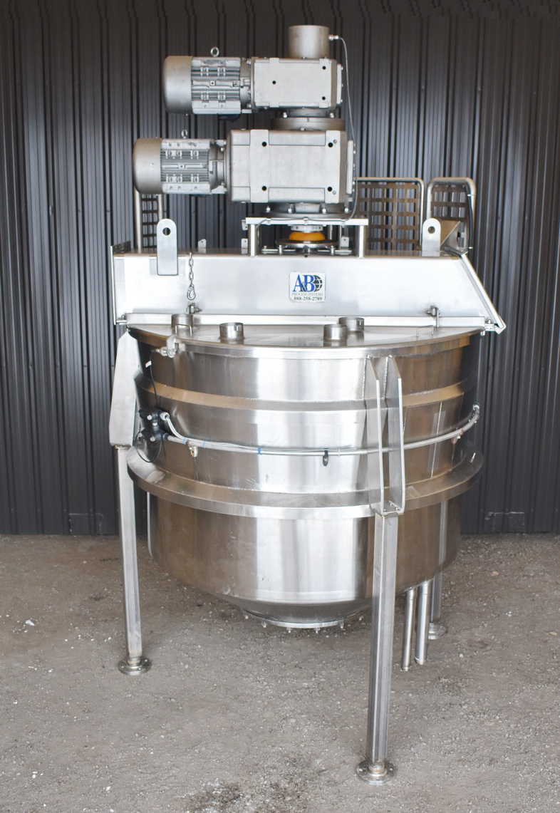 750 Gallon A & B Process Stainless Double Motion Mix Kettle, 150 PSI Jacket