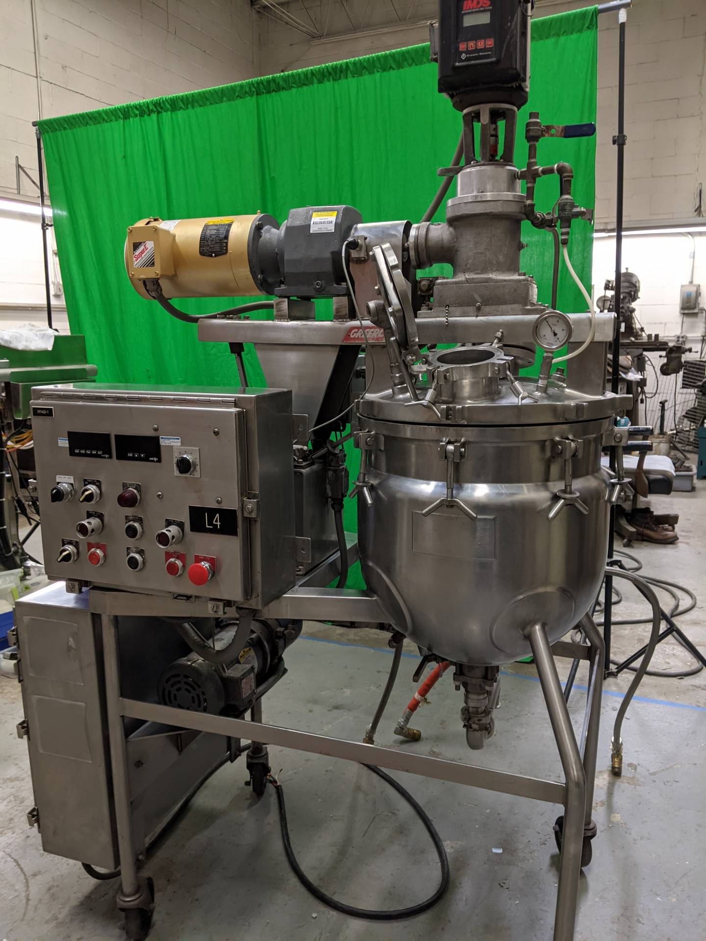 15 Gallon Greerco "Agi-Mix" Stainless Steel Triple Motion Vacuum Kettle/Reactor