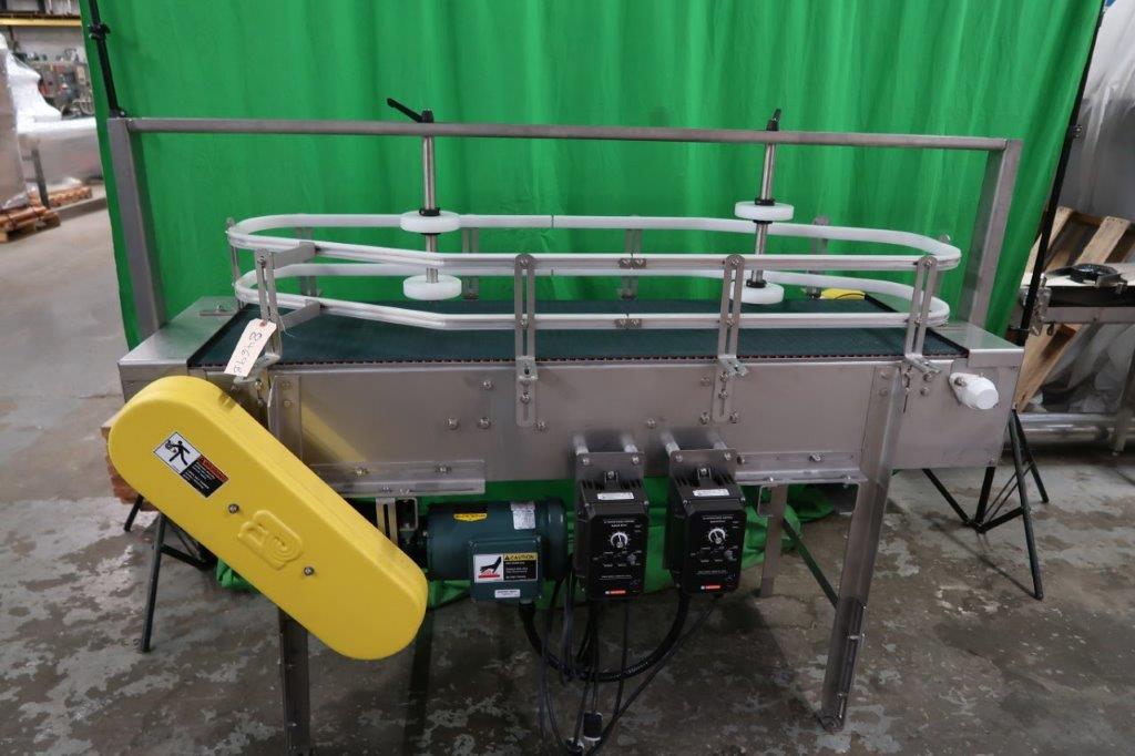 Multi-Conveyor Stainless Dual Lane “Loop” Conveyor, Variable Speed