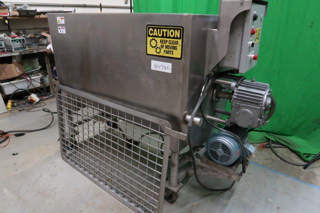 20 Cu. Ft. Will-Flow Stainless Horizontal Paddle Blender with Scrapers, 135 PSI Jacket
