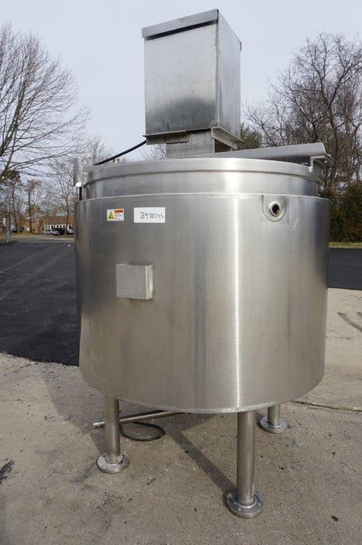 400 Gallon Expert Industries 316 SS Scraper Agitated Kettle/Tank, 45 PSI Jacket