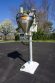All Fill Single Auger Powder Filler, Foot Switch Actuated with approx. 20 in. diameter  stainless steel hopper with lid