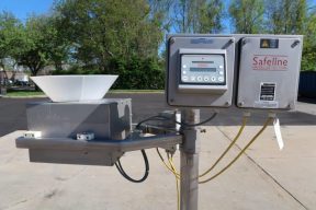 Safeline Gravity Flow Metal Detector, 10 In. Diameter Aperture