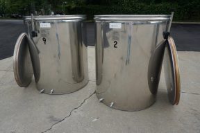 264 Gallon L.A. Inox (Italy) Wine Tanks with Floating Lids (2)
